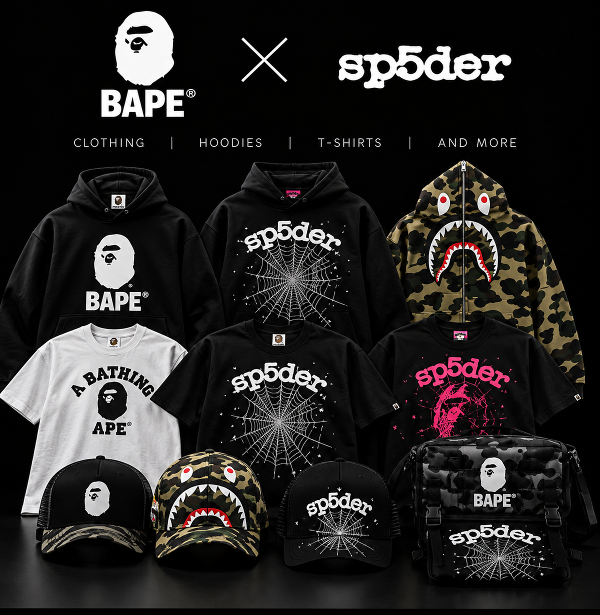 Bape X sp5der